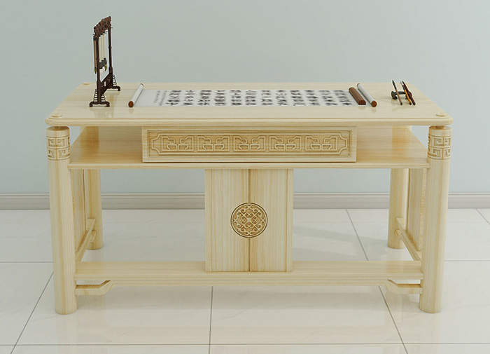 传统实木书法桌.jpg